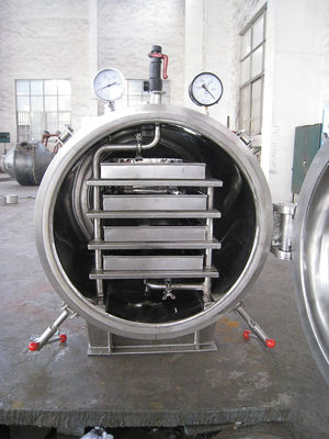 SUS316L 8 khay Máy sấy chân không công nghiệp Hệ thống sưởi bằng hơi nước / nước nóng